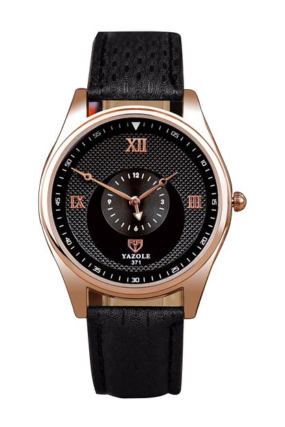 Yazole Rose Gold Erkek Kol Saati Klasik Sik Tasarim Saat Trendyol