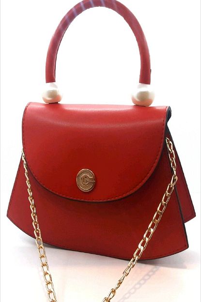 Iconshe Accessories Kadin Kirmizi Incili Omuz Canta Trendyol