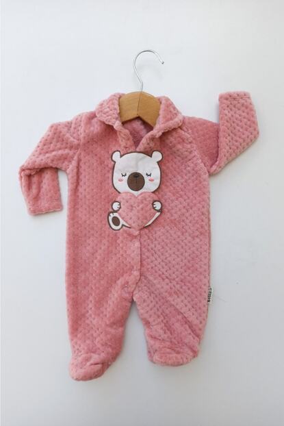 necix s kiz bebek pembe kalpli ayi desenli welsoft kislik bebek tulum fiyati yorumlari trendyol