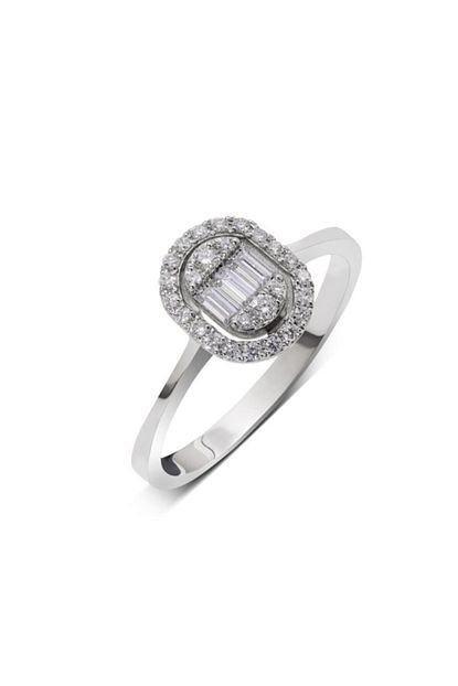 Blue Moon Diamond 0 41 Karat Oval Tasarim Pirlanta Baget Yuzuk Trendyol