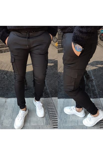 Zengin Moda Erkek Siyah Kargo Pantolon Trendyol