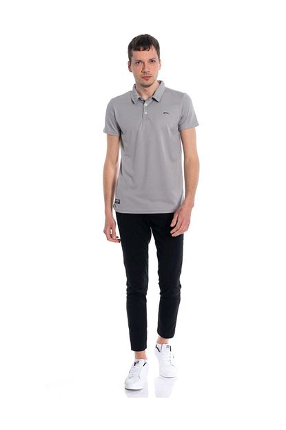 Slazenger Erkek Gri Kisa Kollu Tshirt Trendyol