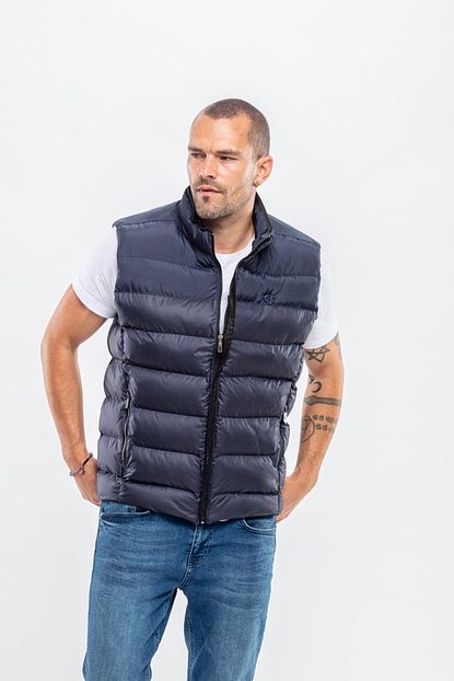 Kevin Erkek Lacivert Sisme Yelek Trendyol