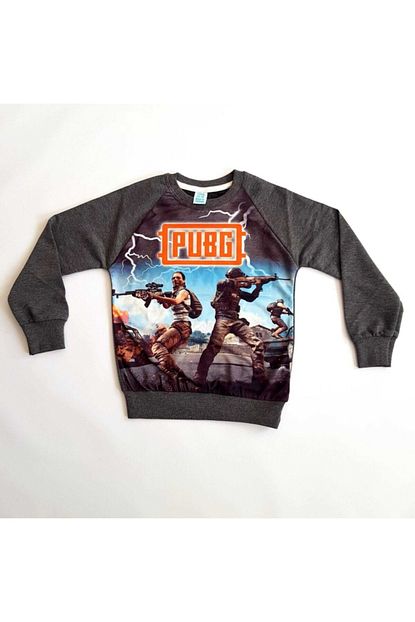 Pubg Erkek Gri Ozel Tasarim Sweatshirt Ve Maske Trendyol