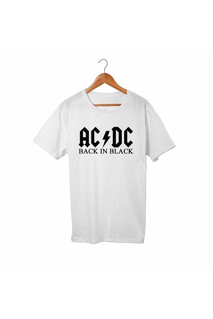 Alfa Tshirt Cocuk Beyaz Ac Dc Tisort Trendyol