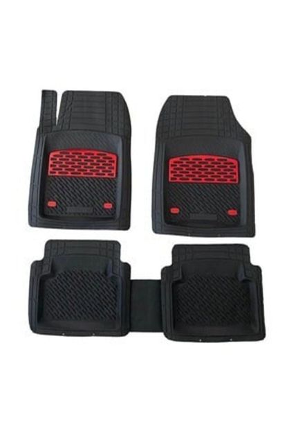 Sevenyol Hyundai I10 14 3d Havuzlu Paspas Krom Kirmizi 5 Parca Trendyol