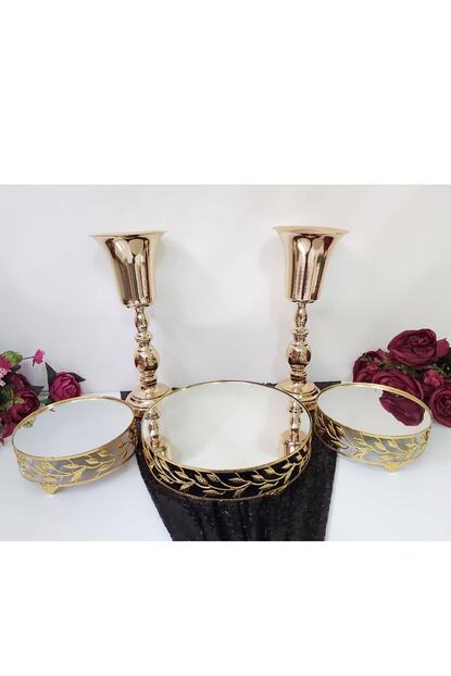 Hayaller Dukkani 3 Lu Yaprak Desen Aynali Soz Nisan Seti Trendyol
