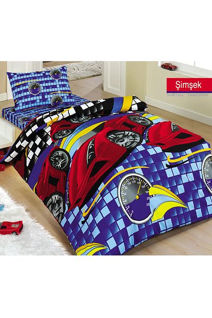 Newhometrends Newhome Simsek Mcqueen Arabali Cocuk Pamuklu Nevresim Takimi Trendyol