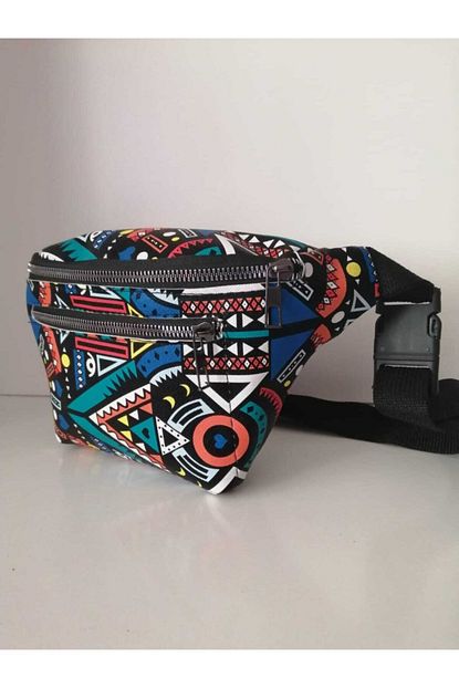 Butik Kadin Renkli Sik Kullanisli Bel Cantasi Trendyol