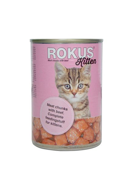 Rokus Etli Yavru Kedi Konserve Mama 410 Gr Trendyol