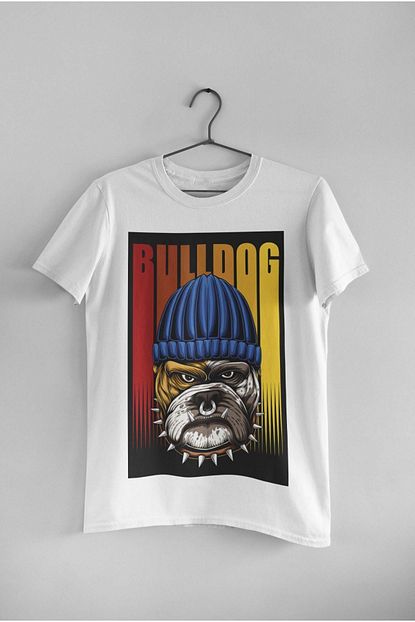 Pierbypier Bulldog Karizmatik Havali Dijital Baskili Kopek Desenli T Shirt Trendyol