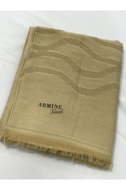Armine Kadin Altin Rengi Trend Sal Trendyol