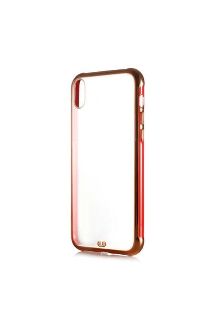 Gramaphone Apple Iphone Xs Max Parlak Altin Renkli Kenarlari Pastel Kirmizi Arka Kapak Kilif Trendyol