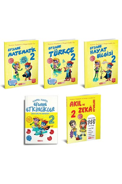 Kirmizi Beyaz Yayinlari Kirmizi Beyaz 2 Sinif Efsane Takim Akil Ve Zeka Seti 5 Kitap Trendyol
