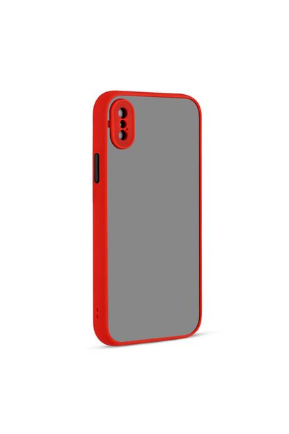 Pickcase Apple Iphone Xs Max Kilif Kamera Korumali Mat Yuzeyli Kirmizi Arka Kapak Trendyol