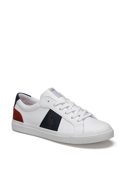 U S Polo U S Polo Assn Erkek Ayakkabi 0p Alen Beyaz White 10s040palen Trendyol