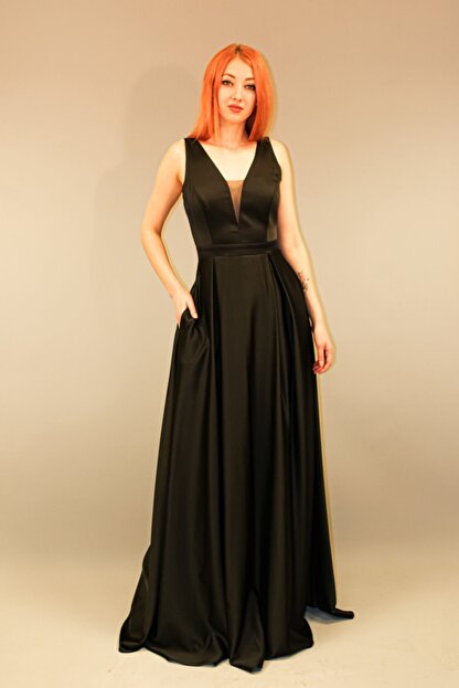 Alince Kadin Siyah Cepli Abiye Elbise Fiyati Yorumlari Trendyol