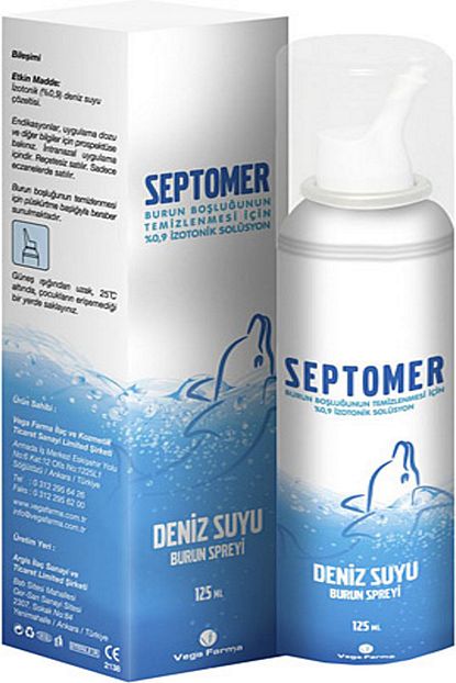 Septomer Deniz Suyu Burun Spreyi 125ml Trendyol