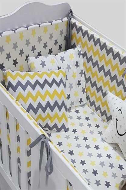 Modastra Sari Zigzag Desen 100x200 Besik Kenar Koruma Trendyol