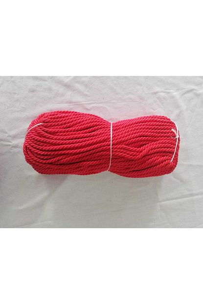 Elahobi Kirmizi Renkli Halat Kordon Ip 8 Mm 50 M Trendyol