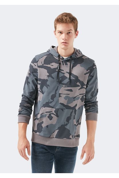 Mavi Erkek Kamuflaj Baskili Sweatshirt 066353 32302 Trendyol