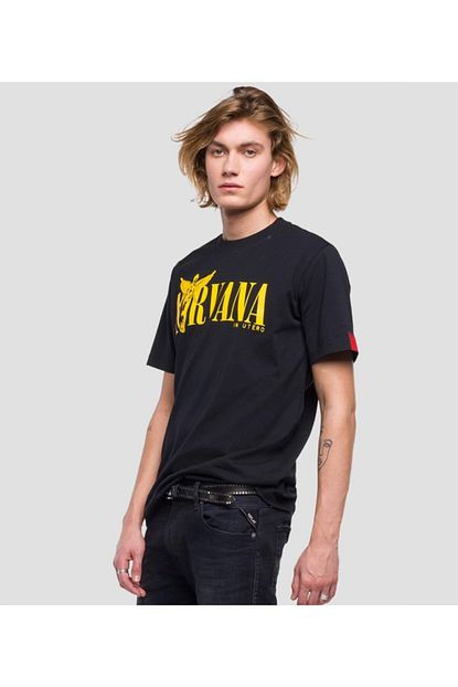 Replay Erkek Siyah Basic T Shirt Trendyol