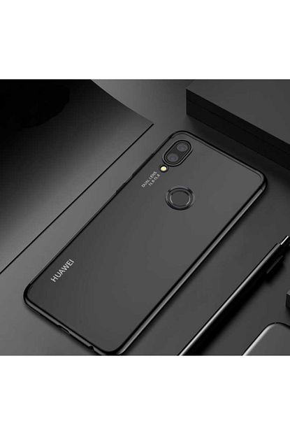 huawei p20 lite kilif arkasi seffaf kenarlari renkli silikon ekran koruyucu hediye