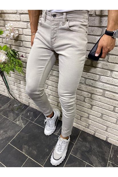 Zengin Moda Erkek Krem Kot Pantolon Trendyol