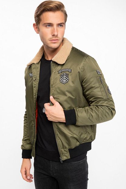 Defacto Erkek Bomber Slim Fit Mont I8049az 18wn Kh118 Trendyol