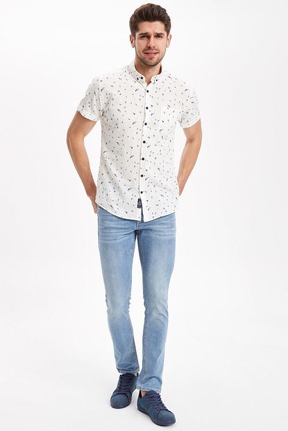 Defacto Erkek Mavi Kot Pedro Slim Fit Jean Pantolon K4110az 19sp Nm39 Trendyol