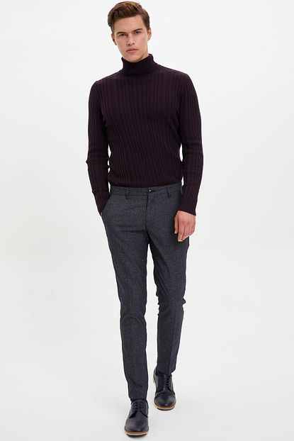 Defacto Erkek Lacivert Tailored Fit Pantolon M2350az 19wn Nv64 Trendyol