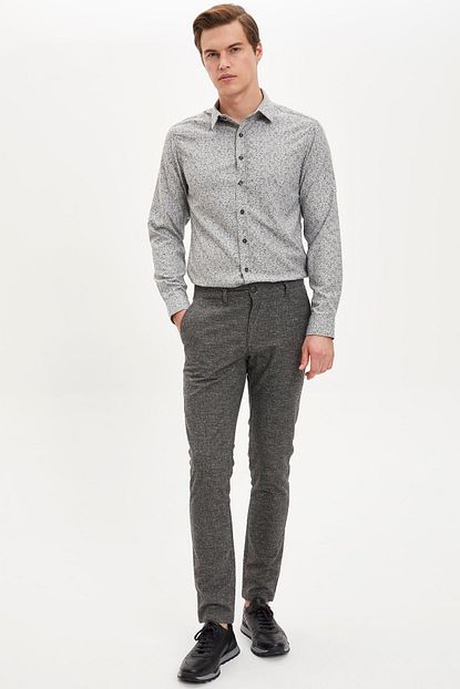 Defacto Erkek Gri Modern Slim Fit Pantolon M2081az 19wn Gr323 Trendyol