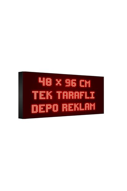 Deporeklamtabela Kirmizi Kayan Yazi Led Tabela Tek Tarafli 48x96 Cm Trendyol