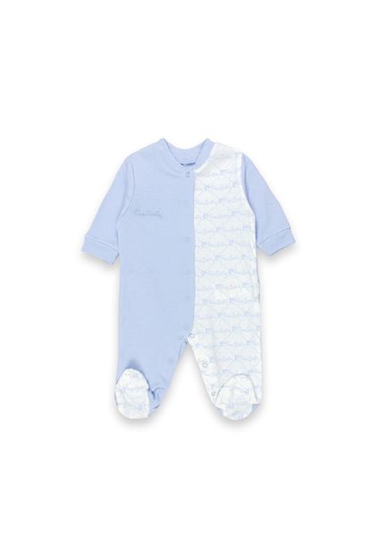 Pierre Cardin Erkek Bebek Acik Mavi Beyaz Iki Renkli Tulum Trendyol