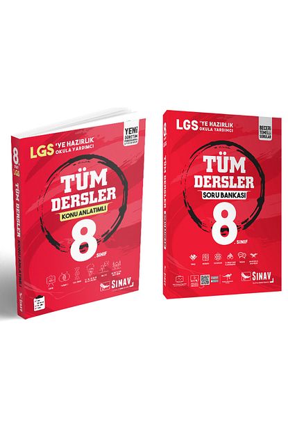 Sinav Yayinlari 8 Sinif Lgs Tum Dersler Konu Anlatimi Ve Soru Bankasi Tek Kitap Trendyol