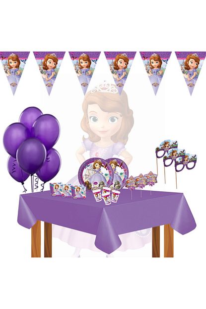Disney Sofia Prenses Sofia Dogum Gunu Parti Malzemeleri Susleri Seti 16 Kisilik Trendyol