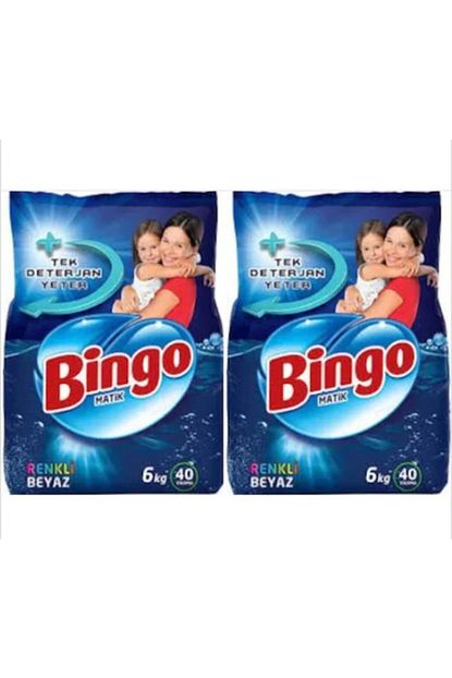 Bingo Matik Camasir Deterjani Renkliler Ve Beyazlar 2 X 6 Kg Trendyol