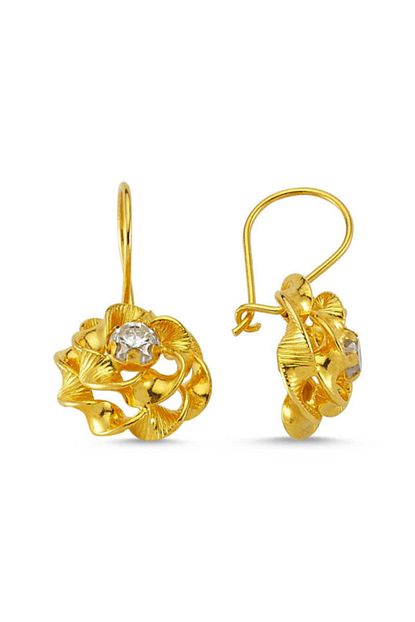 Sembol Gold Altin Sallantili Kupe Gul Buket Trendyol