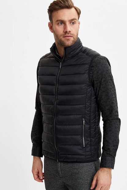 Defacto Erkek Siyah Slim Fit Sisme Yelek M1918az 20sp Bk27 Trendyol