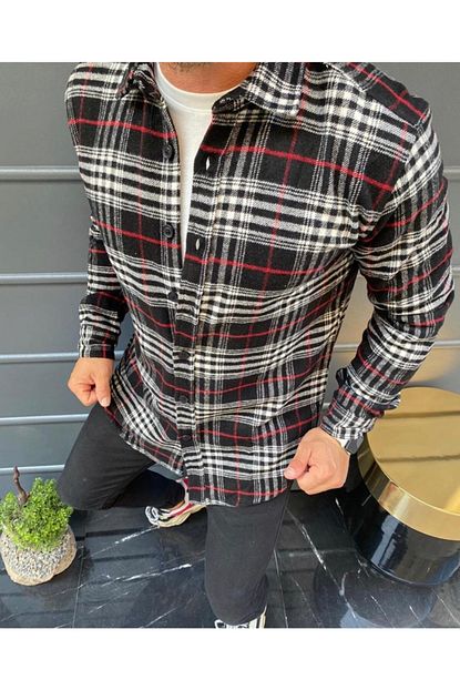 Story Erkek Siyah Trend Oduncu Gomlegi Trendyol
