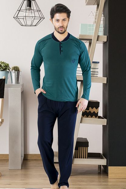 Isilay Erkek Uzun Kollu Yeni Sezon Erkek Pijama Takimi 7200 Trendyol
