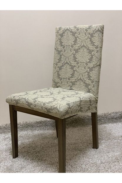 Avral Home 6 Adet Kahverengi Jakarli Sandalye Kilifi Trendyol