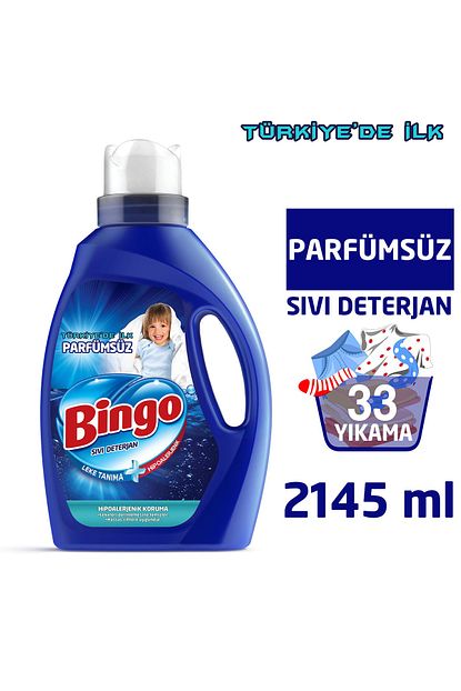 Bingo Parfumsuz Sivi Camasir Deterjani 2145 Ml Trendyol