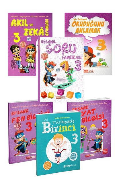 Kirmizi Beyaz Yay Inlari 3 Sinif Full Set Trendyol