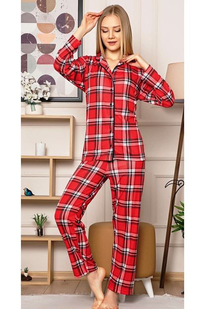 Isilay Kadin Kirmizi Pijama Takimi Trendyol