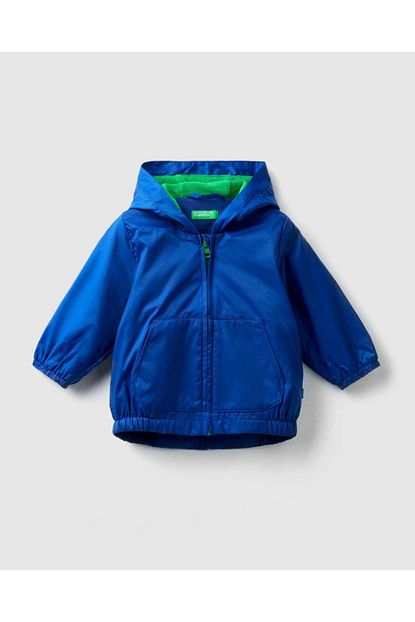 United Colors Of Benetton Erkek Cocuk Lacivert Polar Astarli Yagmurluk Trendyol