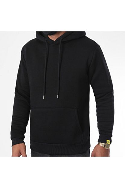 Bysedefarc Erkek 3 Iplik Sardonlu Pamuklu Kapsonlu Sweatshirt Trendyol