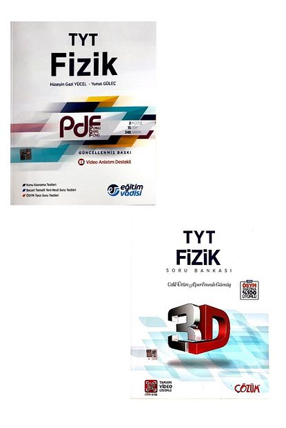 3d Yayinlari Tyt Fizik Soru Bankasi Ve Egitim Vadisi Pdf Konu Anlatim Seti Trendyol