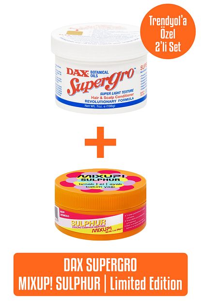 Dax Supergro 198 G Yavas Uzayan Saclara Ozel Sac Bakim Yagi X Limited Edition Mixup Sulphur 56 G Trendyol