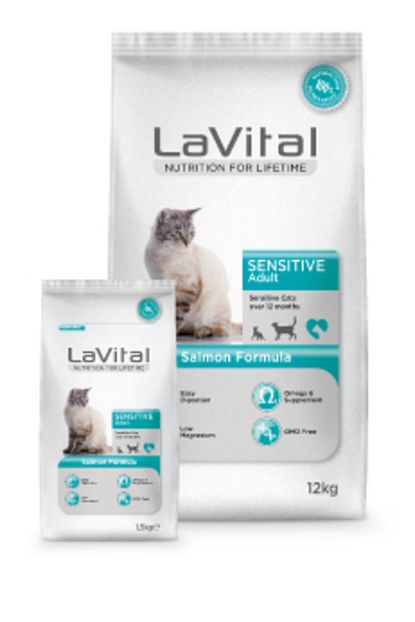 La Vital Sensitive Adult Somonlu Hassas Yetiskin Kedi Mamasi 1 5 Kg Trendyol